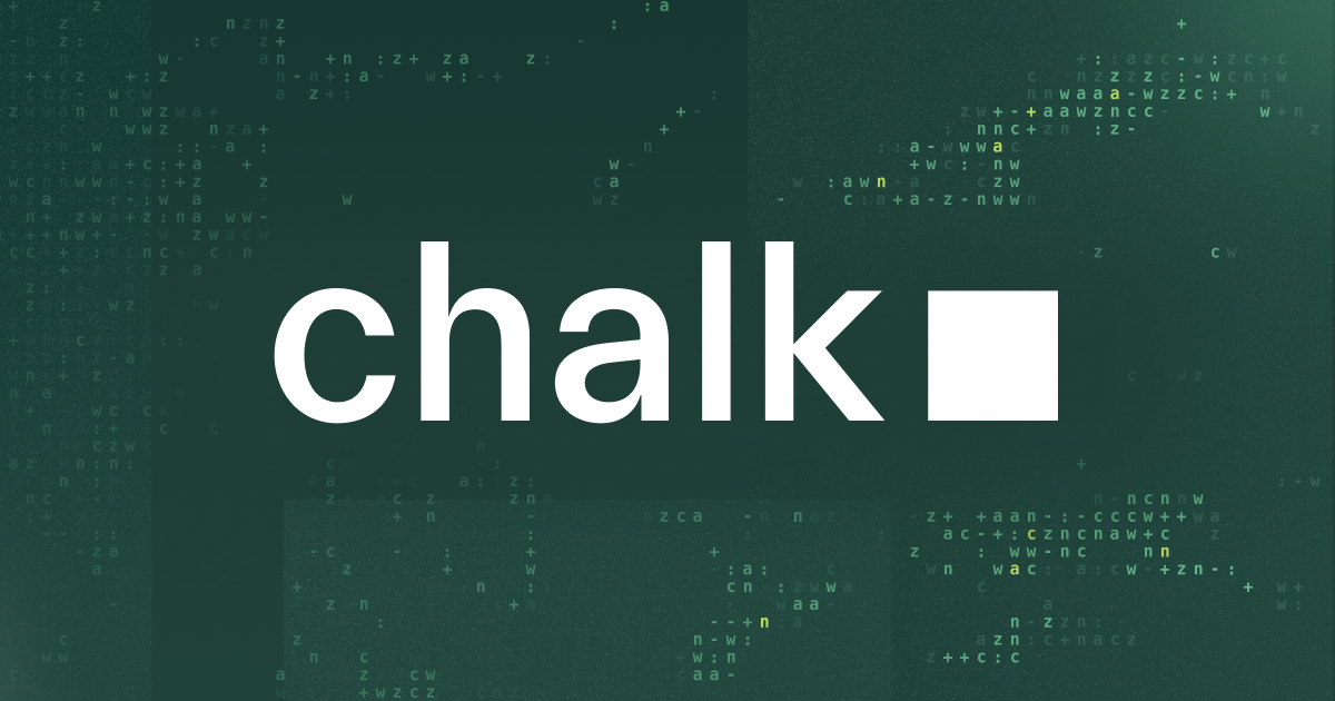 Chalk website preview