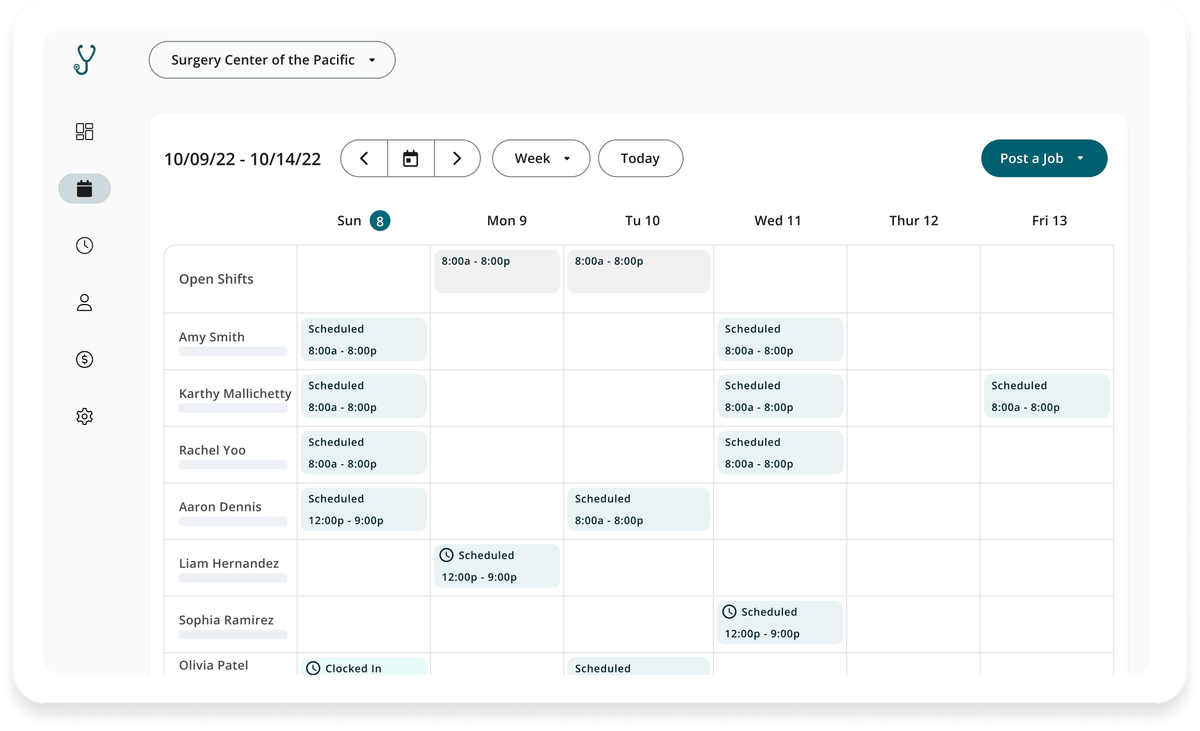 Medely healthcare staffing marketplace